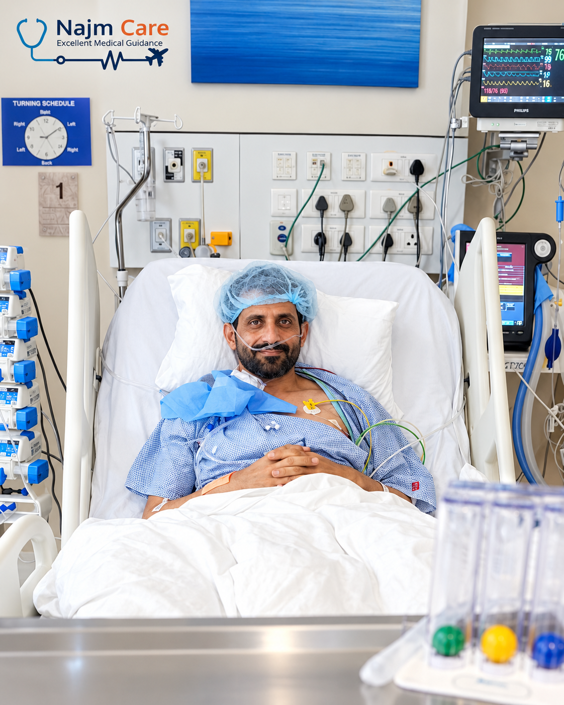 Patient and NajmCare agent reviewing treatment plan